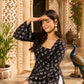 Brown Floral Printed Cotton Kurti for Women