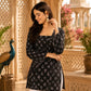 Brown Floral Printed Cotton Kurti for Women