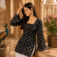 Brown Floral Printed Cotton Kurti for Women